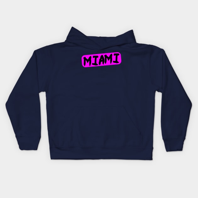 miami Kids Hoodie by ALLAMDZ